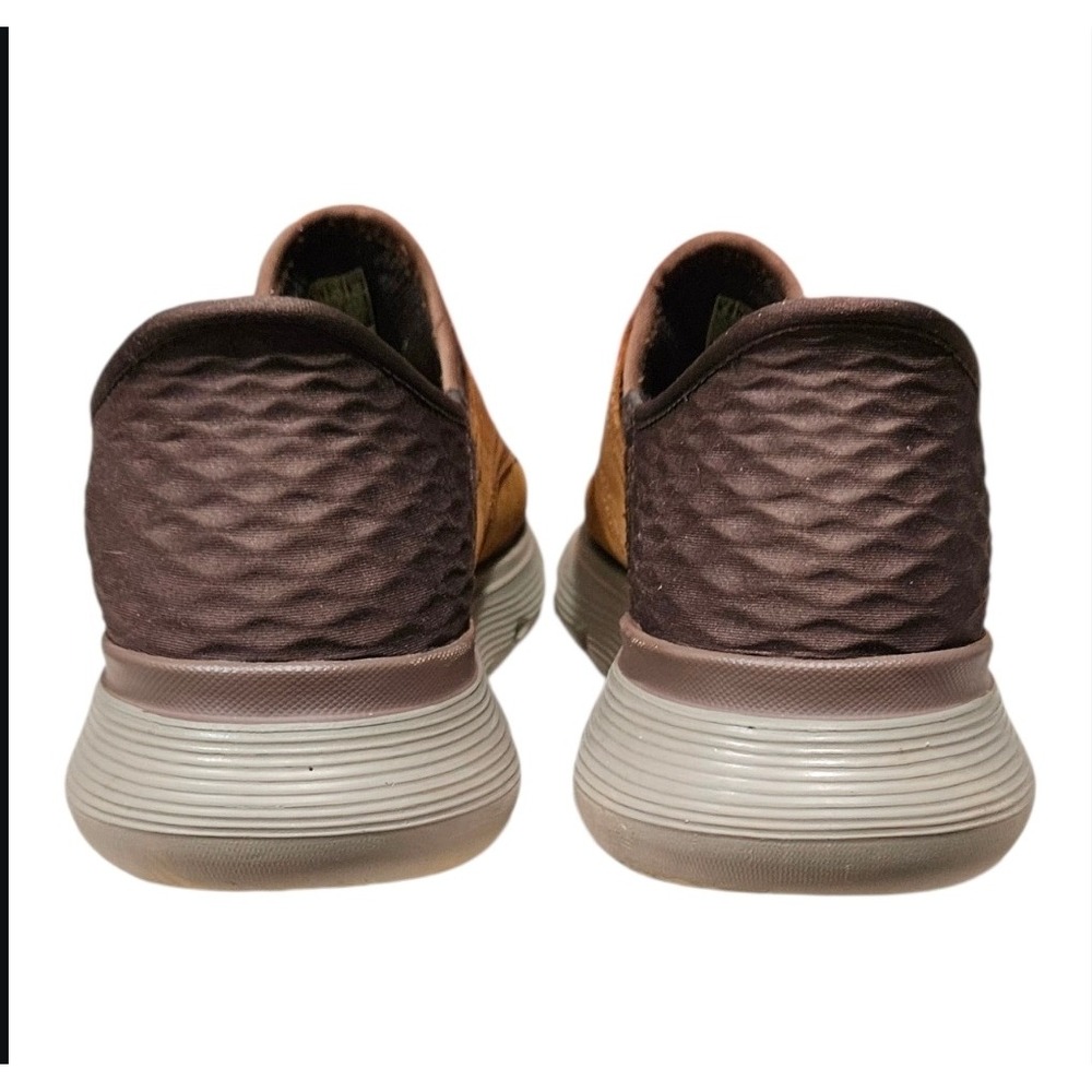 Skechers Slip-ins Garza Gervin Brown Leather Hands Free Sneakers Mens 8 205046 - Picture 5 of 8